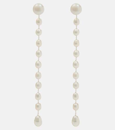 Passante Large sterling silver drop earrings with freshwater pearls - Sophie Buhai - Modalova