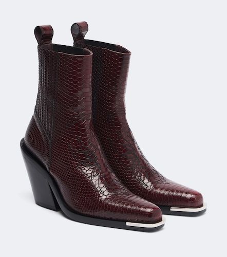 Botas cowboy de piel grabada - Rabanne - Modalova