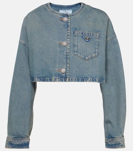 Prada Cropped denim jacket - Prada - Modalova