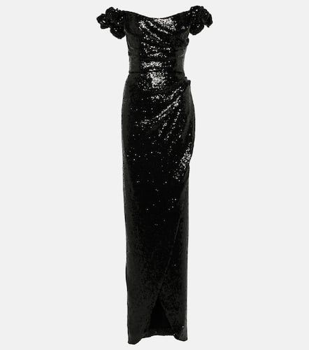 Vespera off-shoulder sequined gown - Costarellos - Modalova