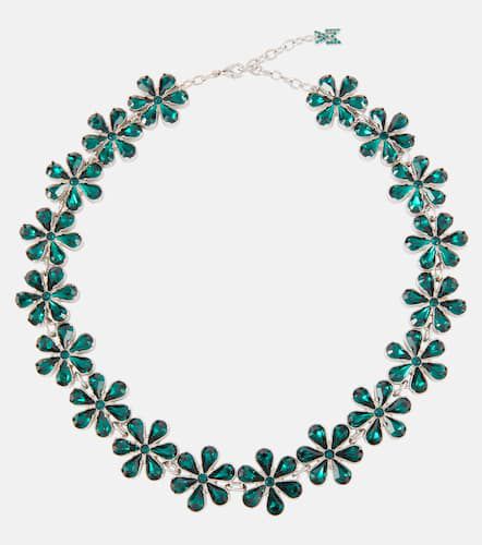 Embellished choker necklace - Amina Muaddi - Modalova