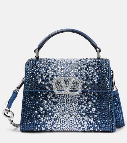 VSling Mini embellished denim tote bag - Valentino Garavani - Modalova