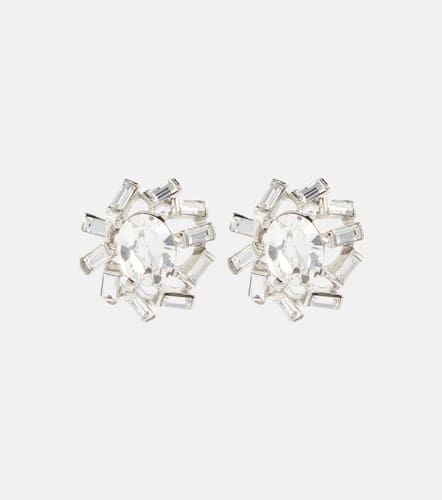 Eureka crystal-embellished clip-on earrings - Oscar de la Renta - Modalova