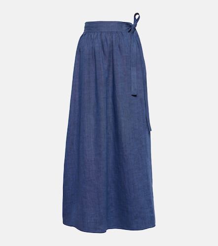 Loro Piana Linen midi skirt - Loro Piana - Modalova