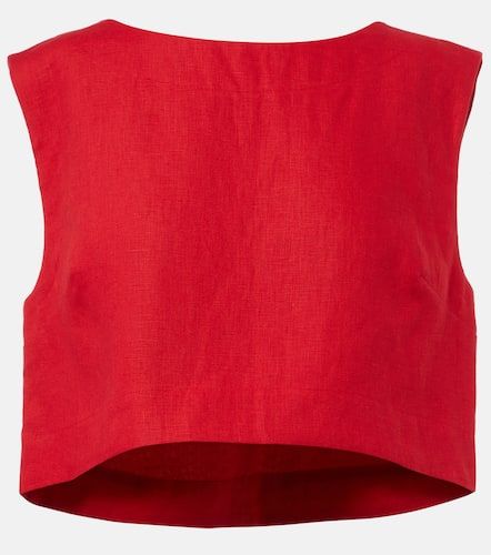 Posse Martina linen crop top - Posse - Modalova