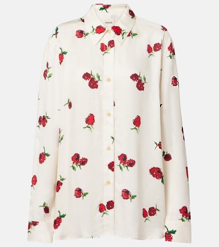 Camisa Argo de sarga estampada - Khaite - Modalova