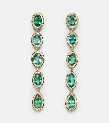 Mix and Match 18kt drop earrings with blue tourmalines - Octavia Elizabeth - Modalova