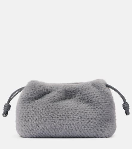 Clutch Flamenco Small aus Faux Fur - Loewe - Modalova