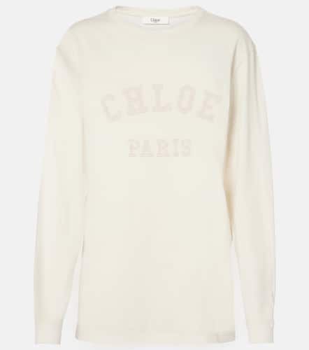 Chloé Jersey de algodón con logo - Chloe - Modalova