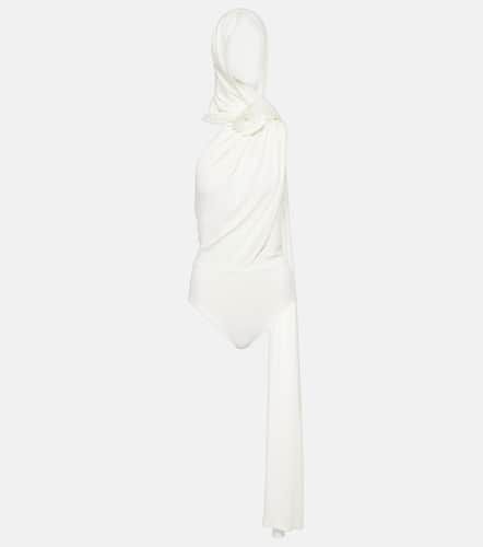Floral-appliquÃ© hooded bodysuit - Magda Butrym - Modalova