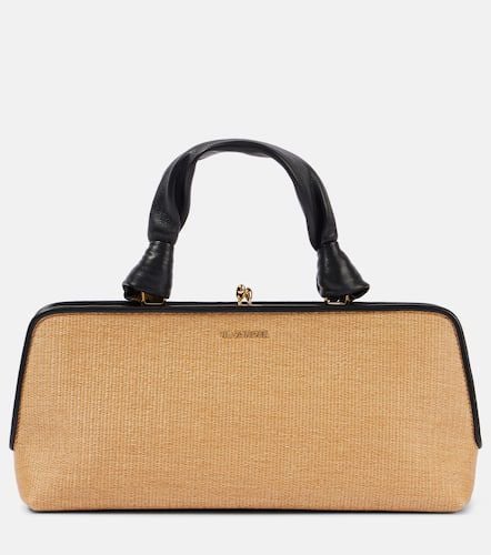 Goji Small raffia-effect tote bag - Jil Sander - Modalova