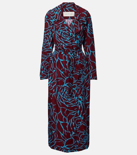 Abrigo de sarga estampado - Dries Van Noten - Modalova