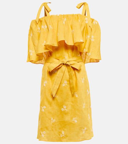 Vacation Lyra off-shoulder linen dress - Erdem - Modalova