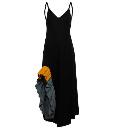 Ruffle-trimmed wool slip dress - Loewe - Modalova