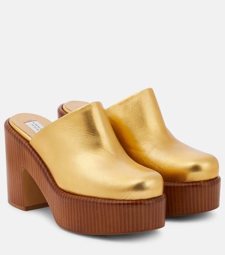Mules à plateau en cuir métallisé - Gabriela Hearst - Modalova