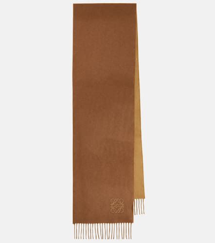 Anagram embroidered wool and cashmere scarf - Loewe - Modalova