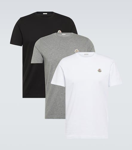 Set di 3 T-shirt in jersey di cotone - Moncler - Modalova