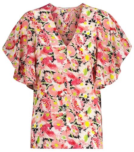 Blusa de crepé de seda floral - Stella McCartney - Modalova