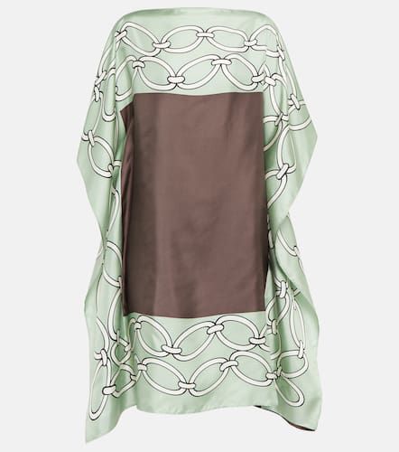 Chain-print silk kaftan dress - Valentino - Modalova