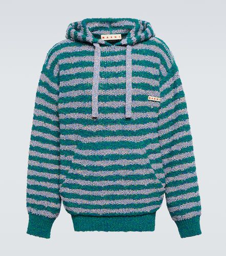 Marni Striped cotton-blend hoodie - Marni - Modalova