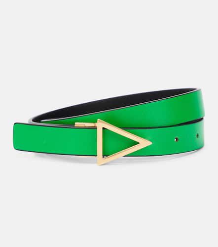 Triangular reversible leather belt - Bottega Veneta - Modalova