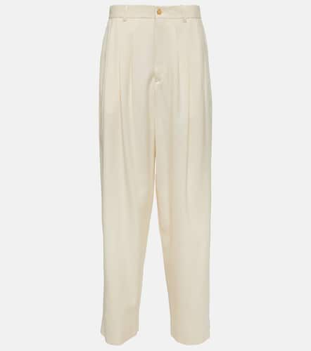 Rufos silk canvas wide-leg pants - The Row - Modalova