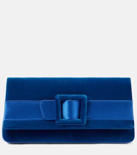 Clutch Maygot de terciopelo con satén - Manolo Blahnik - Modalova