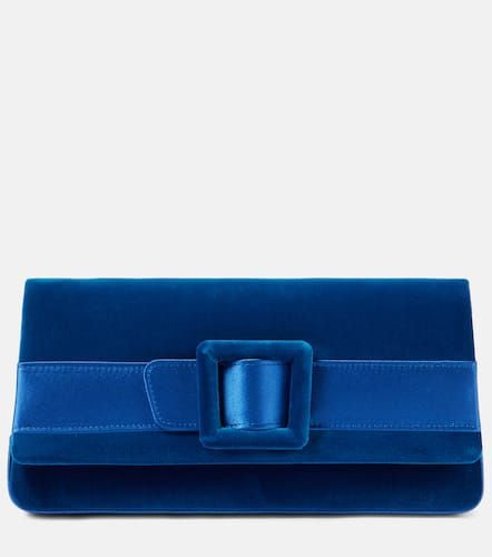 Clutch Maygot in velluto con raso - Manolo Blahnik - Modalova