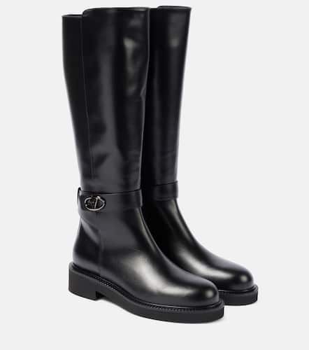 Botas altas VLogo Locker de piel - Valentino Garavani - Modalova