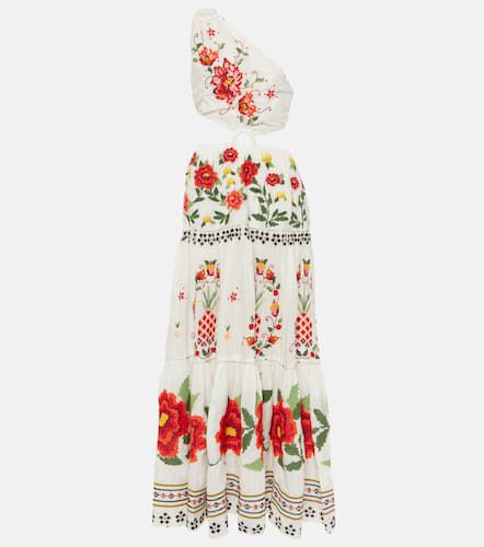 Carmina Floral cotton-blend maxi dress - Farm Rio - Modalova