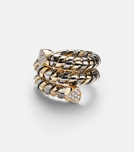 Trisola 18kt and titanium ring with diamonds - Marina B - Modalova