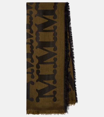 Monogram jacquard wool and silk scarf - Max Mara - Modalova