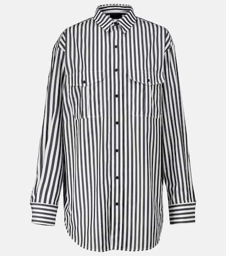 Striped cotton poplin shirt dress - Wardrobe.NYC - Modalova