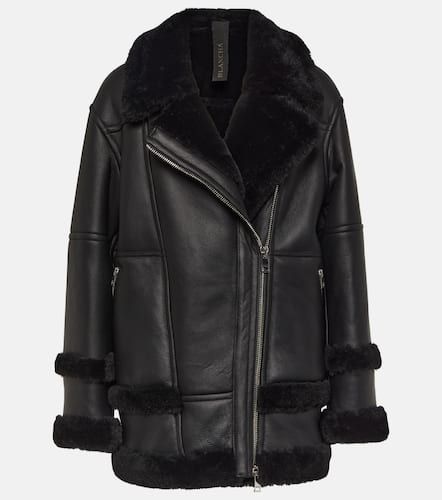 Jacke aus Shearling und Leder - Blancha - Modalova