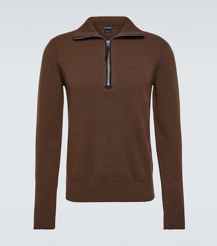 Wool-blend half-zip sweater - Tom Ford - Modalova
