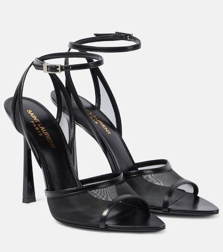 Sandalen Missy 110 aus Mesh mit Leder - Saint Laurent - Modalova