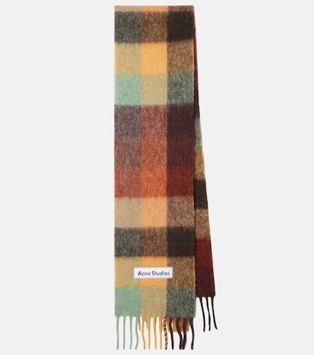 Vally checked wool-blend scarf - Acne Studios - Modalova