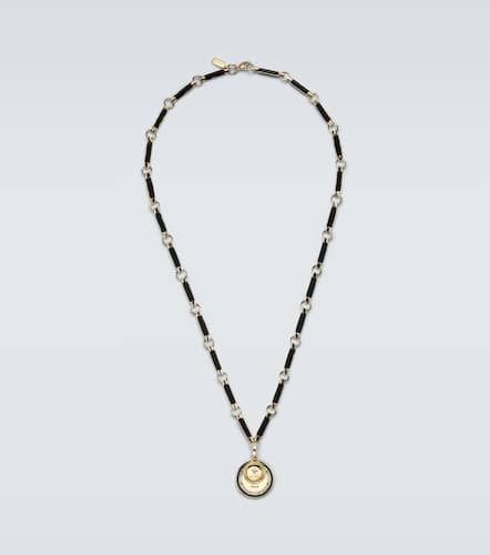 Halskette Vivacity Element aus 18kt Gelbgold mit Diamanten und Onyx - FoundRae - Modalova