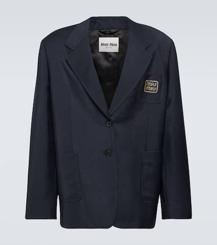 Miu Miu Blazer aus Mohair und Wolle - Miu Miu - Modalova