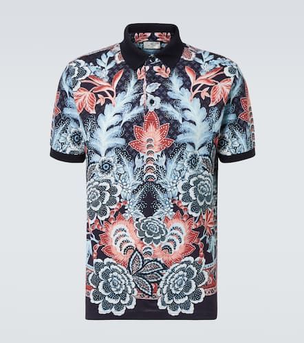 Polo de piqué de algodón con paisley - Etro - Modalova