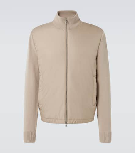 Wool and cashmere-trimmed jacket - Moncler - Modalova