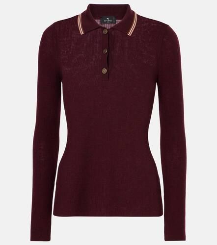 Printed wool and cotton polo sweater - Etro - Modalova