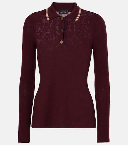 Pullover stile polo in lana e cotone - Etro - Modalova