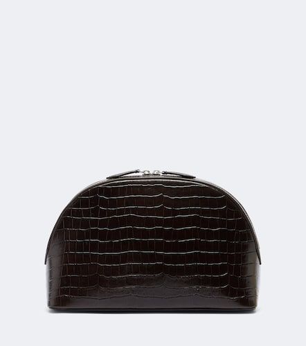 Halloran croc-effect leather clutch - A.Emery - Modalova