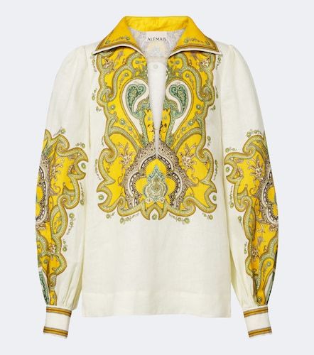 Alemais Porter printed linen blouse - Alemais - Modalova