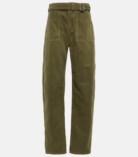 High-rise straight cotton pants - Etro - Modalova