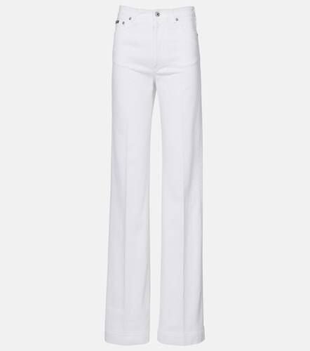 High-Rise Flared Jeans Capri - Dolce&Gabbana - Modalova