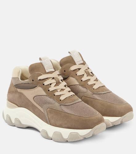 Hyperactive suede-trimmed sneakers - Hogan - Modalova