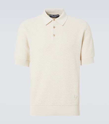 DG knitted cotton polo shirt - Dolce&Gabbana - Modalova