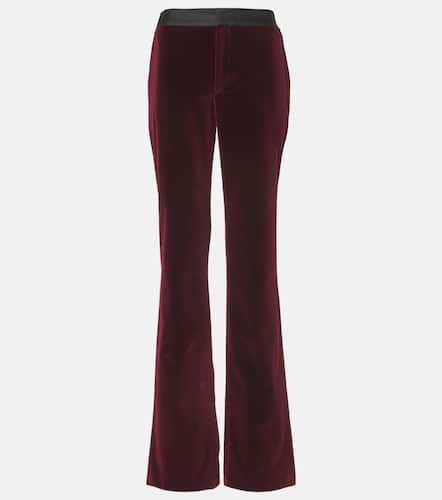 High-rise cotton velvet flared pants - Tod's - Modalova